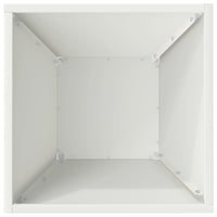 Set di Vasi da Giardino  5 pcs Bianchi 35x35x15 cm in Acciaio. 873799