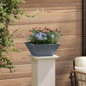 vidaXL Vaso a Ciotola da Giardino 5 pcs Antracite 35 x 35 x 15 cm