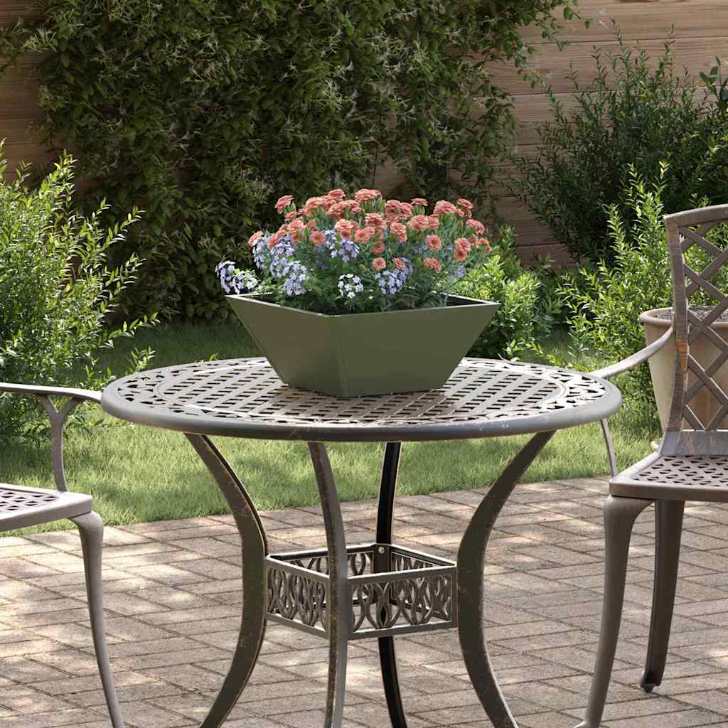 Vaso a Ciotola da Giardino 5 pcs Oliver verde 35 x 35 x 15 cm 873803