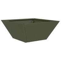vidaXL Vaso a Ciotola da Giardino 5 pcs Oliver verde 35 x 35 x 15 cm