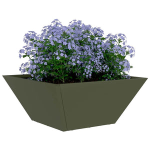 Vaso a Ciotola da Giardino 5 pcs Oliver verde 35 x 35 x 15 cm 873803