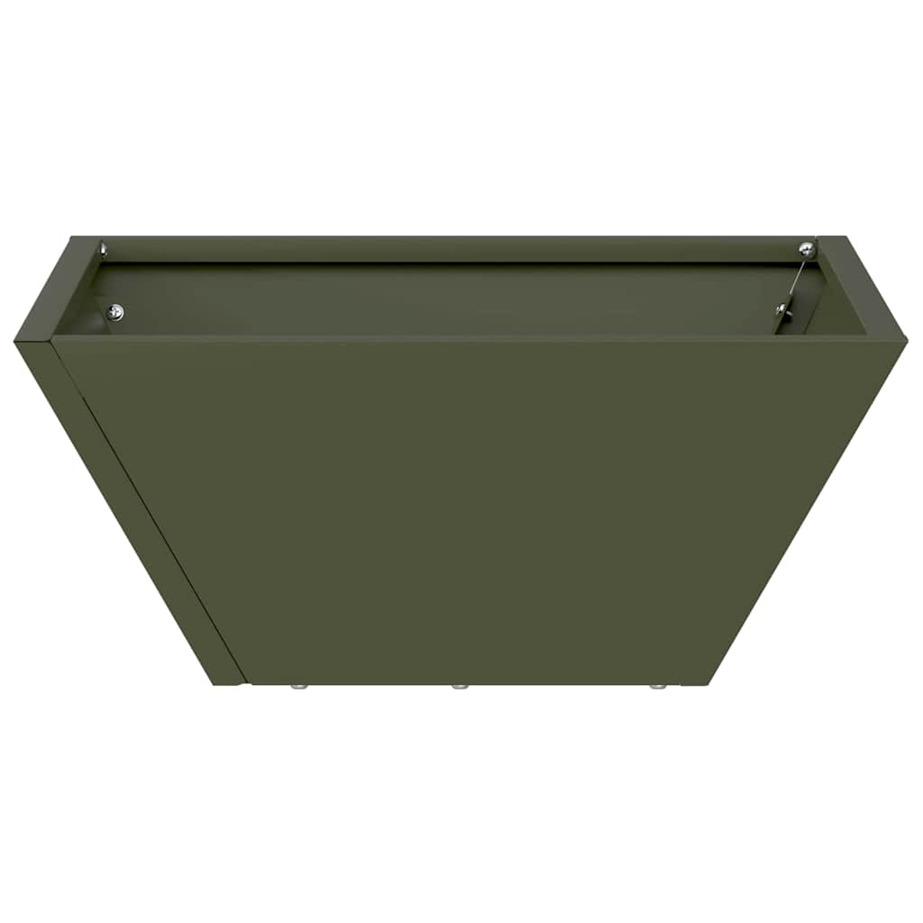 Vaso a Ciotola da Giardino 5 pcs Oliver verde 35 x 35 x 15 cm 873803