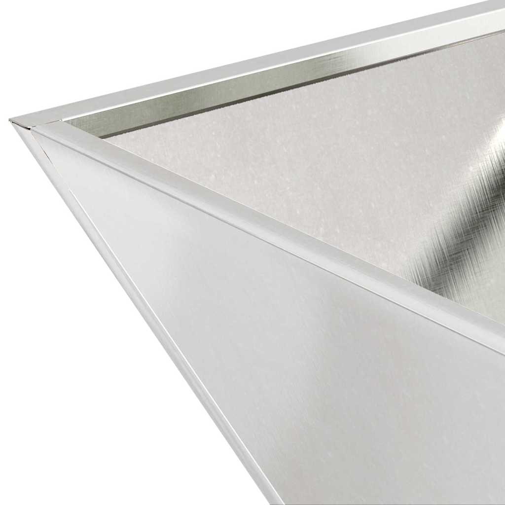 Vasi da Giardino  5 pz 35x15 cm in Acciaio Inossidabile 873805