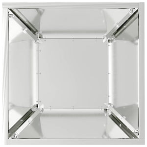 Vaso a Ciotola da Giardino Argento 35 x 35 x 15 cm 873806