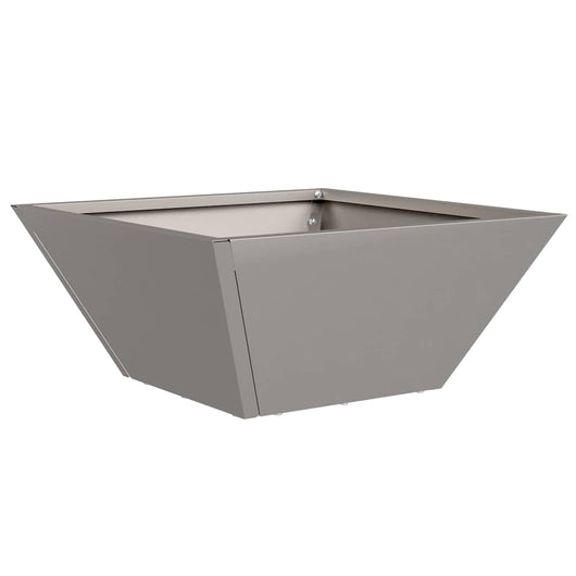 Fioriera a Ciotola per Giardino 35x35x15 cm in Acciaio Inossidabile 873808