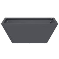 Vaso da giardino 5 pz-Set di 5 Fioriera da Esterno-Contenitore per Piante Antracite 40 x 40 x 15 cm