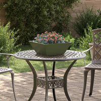 Vaso da giardino 5 pz-Set di 5 Fioriera da Esterno-Contenitore per Piante Verde oliva 40 x 40 x 15 cm