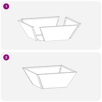 Ciotola Vaso in Acciaio Inossidabile di  40x40x15 cm 873818