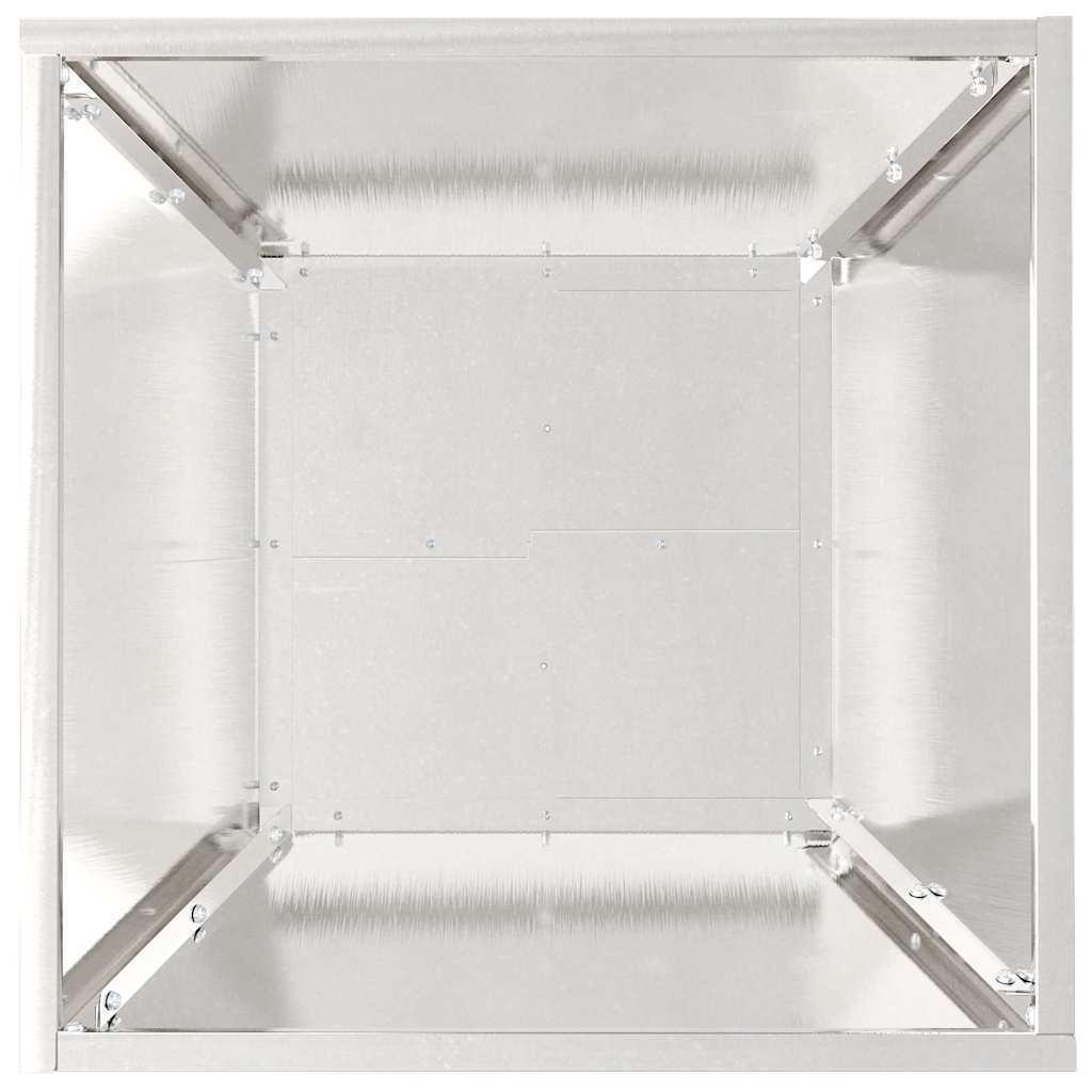 Set di 5 Ciotole da Giardino - Vasi 40x40x15 cm in Acciaio Inossidabile 873819