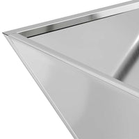 vidaXL Vaso a Ciotola da Giardino 5 pcs Argento 40 x 40 x 15 cm