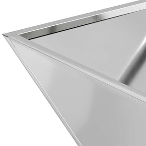 vidaXL Vaso a Ciotola da Giardino 5 pcs Argento 40 x 40 x 15 cm