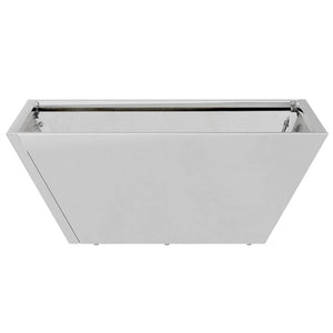 vidaXL Vaso a Ciotola da Giardino 5 pcs Argento 40 x 40 x 15 cm