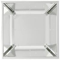 Vaso a Ciotola da Giardino 5 pcs Argento 40 x 40 x 15 cm 873821