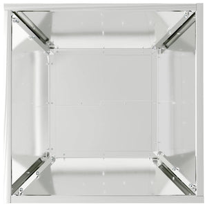 Vaso a Ciotola da Giardino 5 pcs Argento 40 x 40 x 15 cm 873821