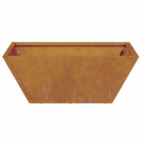 Set di vasi da giardino , 5 pezzi, 40x40x15 cm, in acciaio resistente alle intemperie. 873823