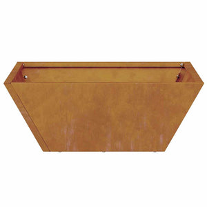 Set di vasi da giardino , 5 pezzi, 40x40x15 cm, in acciaio resistente alle intemperie. 873823