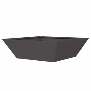 Vaso da Giardino Bowl di  Nero 50x50x15 cm in Acciaio 873824