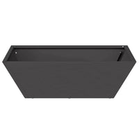 Vaso da Giardino Bowl di  Nero 50x50x15 cm in Acciaio 873824