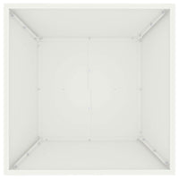 Vaso di Plastica 5 pcs Bianco 50 x 50 x 15 cm Acciaio 873827