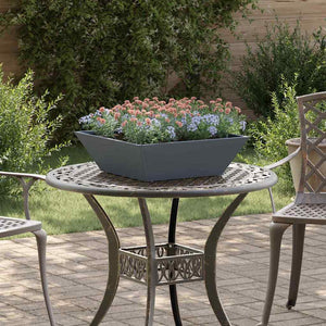Vaso da giardino 5 pz-Set di 5 Fioriera da Esterno-Contenitore per Piante Antracite 50 x 50 x 15 cm