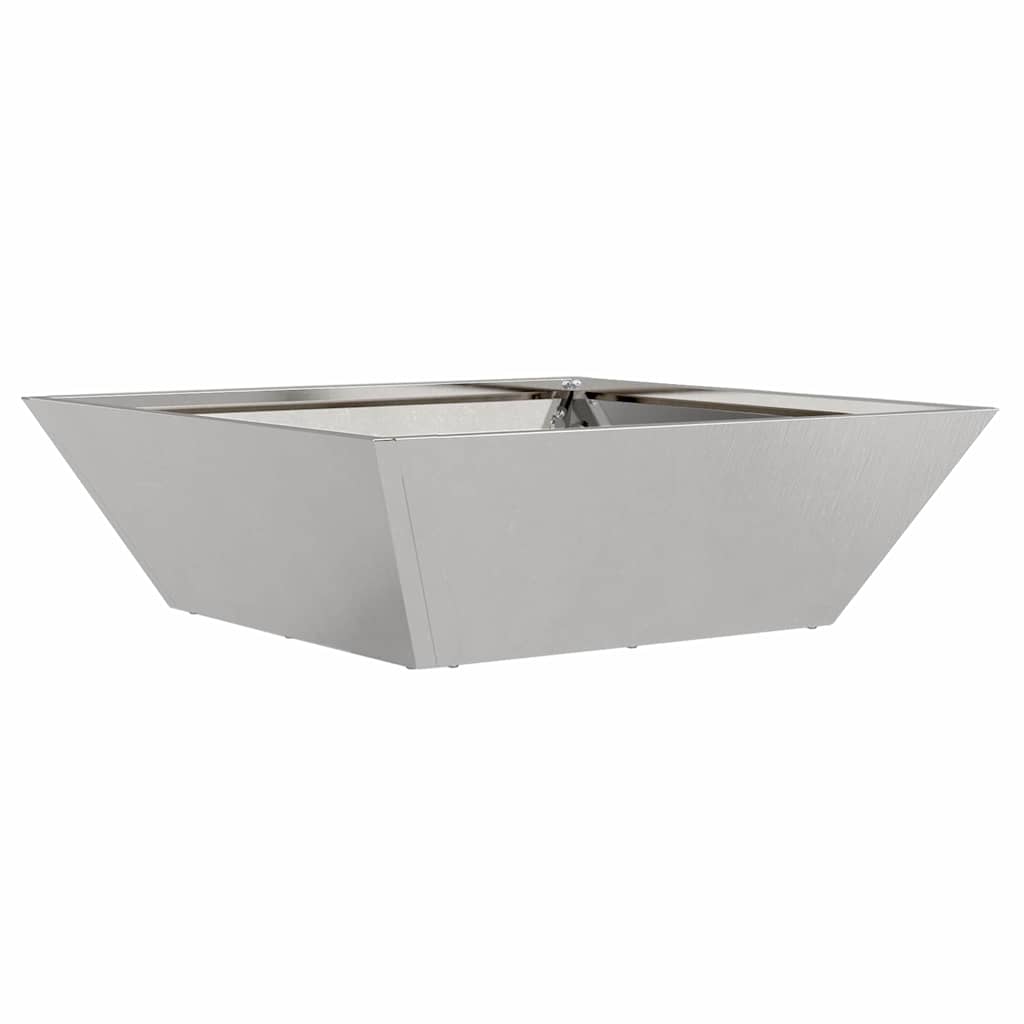 Vaso da giardino  50x50x15 cm in acciaio inox 873832