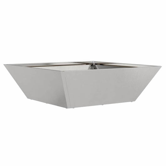Vaso da giardino  50x50x15 cm in acciaio inox 873832