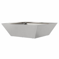 Vaso da giardino  50x50x15 cm in acciaio inox 873832