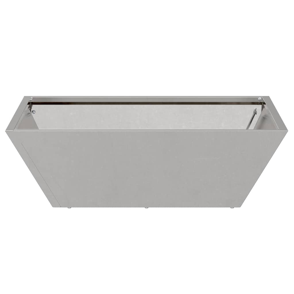 Vaso da giardino  50x50x15 cm in acciaio inox 873832