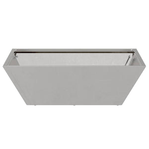 Vaso da giardino  50x50x15 cm in acciaio inox 873832