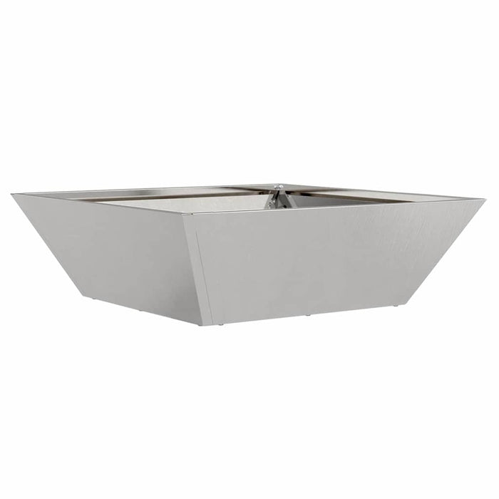 Vasi da giardino , set da 5 pezzi, 50x50x15 cm in acciaio inox 873833