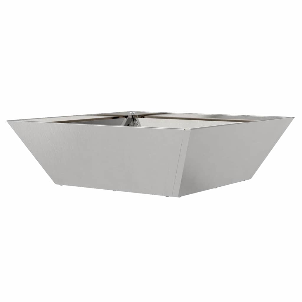 Vasi da giardino , set da 5 pezzi, 50x50x15 cm in acciaio inox 873833