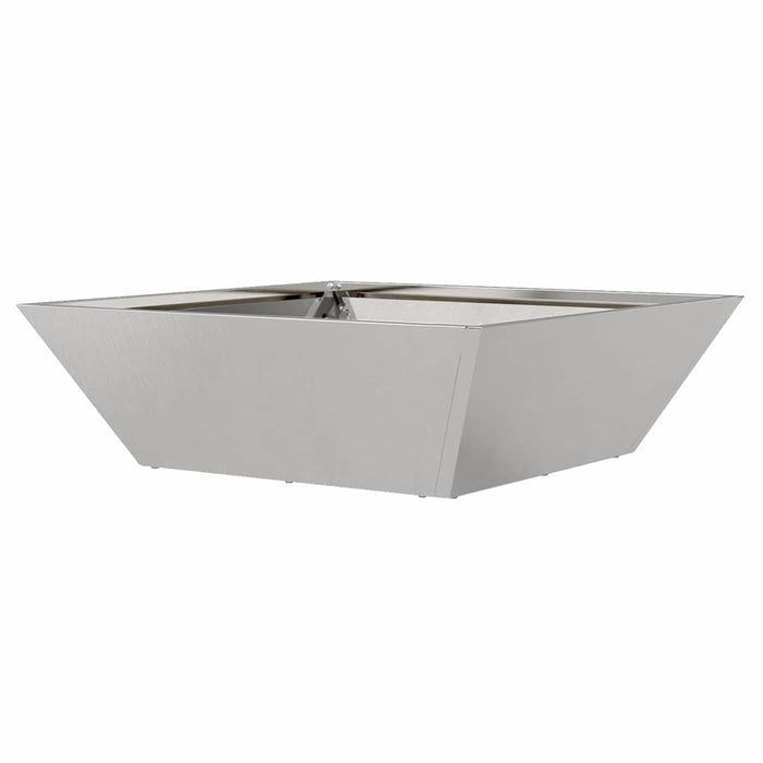 Vasi da giardino , set da 5 pezzi, 50x50x15 cm in acciaio inox 873833