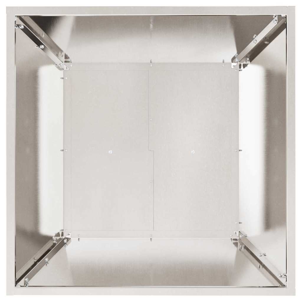 Vasi da giardino , set da 5 pezzi, 50x50x15 cm in acciaio inox 873833