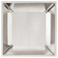 Vasi da giardino , set da 5 pezzi, 50x50x15 cm in acciaio inox 873833