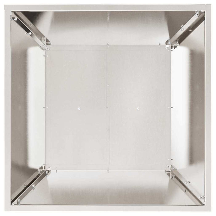 Vasi da giardino , set da 5 pezzi, 50x50x15 cm in acciaio inox 873833