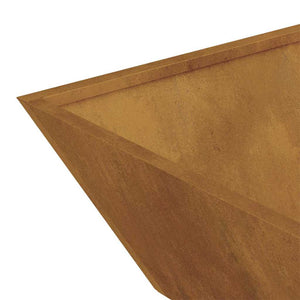 Vaso da Giardino  50x50x15 cm in Acciaio Corten 873836