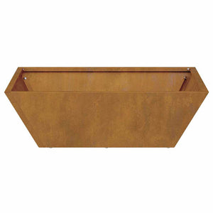 Vaso da Giardino  50x50x15 cm in Acciaio Corten 873836