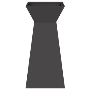 Vaso a Pilastro-Fioriera da Esterno-Contenitore per Piante Nero 35 x 35 x 73 cm