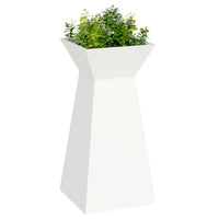 Vaso a Pilastro 2 pz-Set di 2 Fioriera da Esterno-Contenitore per Piante Bianco 35 x 35 x 73 cm