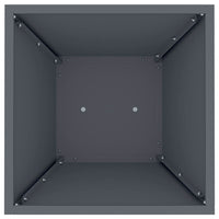 Vaso da Giardino con Ciotola Antracite di  35x35x73 cm in Acciaio 873842