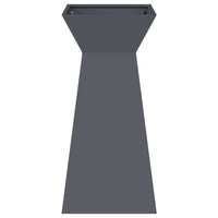 Vasi da giardino a colonna , set di 2 pezzi con ciotola antracite, dimensioni 35x35x73 cm in acciaio. 873843