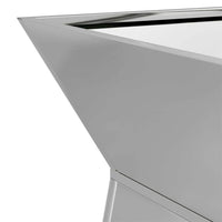 Vaso a Pilastro Argento 35 x 35 x 73 cm Acciaio 873848