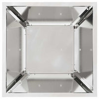 Vaso a Pilastro Argento 35 x 35 x 73 cm Acciaio 873848