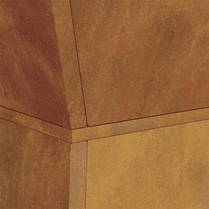 Vasi da Giardino a Colonna di , set da 2 con ciotola, dimensioni 35x35x73 cm in Acciaio Inossidabile. 873851