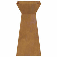 Vasi da Giardino a Colonna di , set da 2 con ciotola, dimensioni 35x35x73 cm in Acciaio Inossidabile. 873851