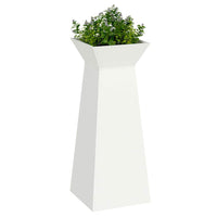 Vaso a Pilastro 2 pz-Set di 2 Fioriera da Esterno-Contenitore per Piante Bianco 40 x 40 x 100 cm