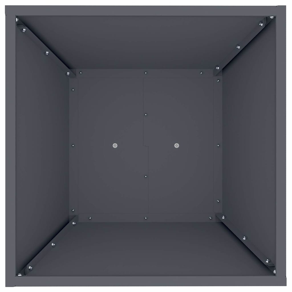 Vaso a Pilastro-Fioriera da Esterno-Contenitore per Piante Antracite 40 x 40 x 100 cm