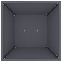 Vaso a Pilastro-Fioriera da Esterno-Contenitore per Piante Antracite 40 x 40 x 100 cm