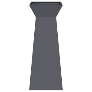 vidaXL Vaso a Pilastro 2 pcs Antracite 40 x 40 x 100 cm Acciaio