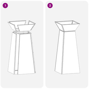 Supporto per Piante Verde oliva Metallo 40 x 40 x 101 cm Fioriere 873858